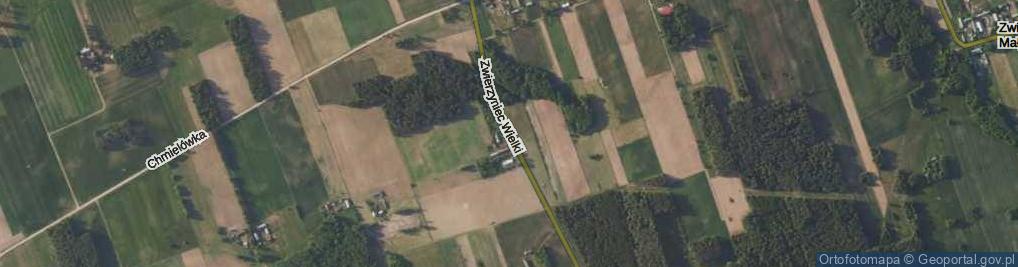 Zdjęcie satelitarne Zwierzyniec Wielki ul.